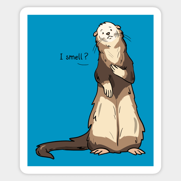 Ferret Sticker by Otterlyalice